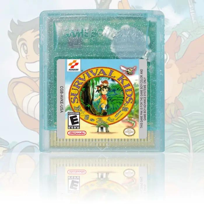 Cartouche de jeu GBC de la série Survival Kids, carte de console de jeu vidéo 16 bits de haute quali