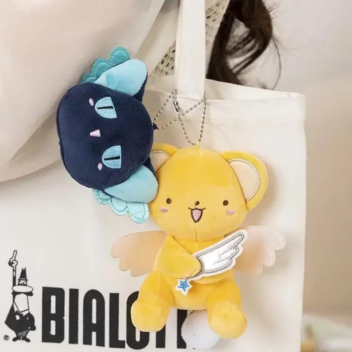 7 cm/13 cm Mini dessin animé Cardcaptor Sakura Kero jouets en peluche pendentif Anime carte Captor p