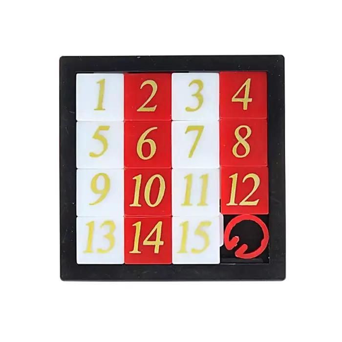 Jeu de Puzzle coulissant avec chiffres, casse-tête Huarong Road, Test de qi, jouets éducatifs Montes