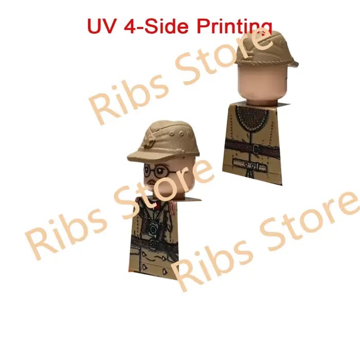 Figurines de Jeu des Forces Spéciales Militaires, Blocs de Construction Imprimés UV, avec Accessoire