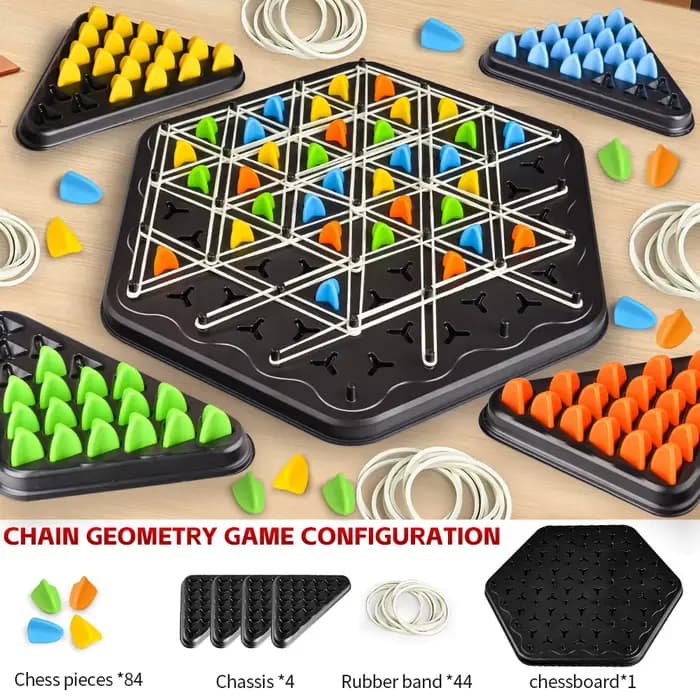 Triangle lien échecs table Puzzle jeu famille Parent-enfant jeu interactif pensée logique formation 