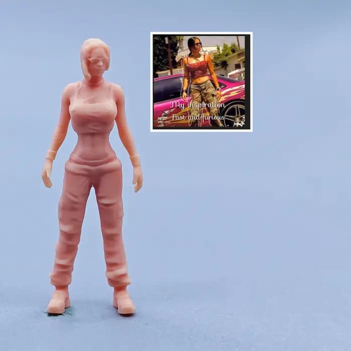 Figurines échelle 1/64, modèle en résine Leo Ortiz, Miniatures non colorées, Diorama peint à la main