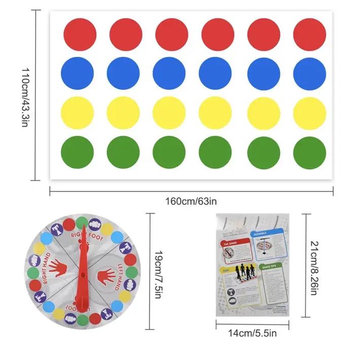 Jeu de fête en famille, jeux Twister, jouets d'intérieur et d'extérieur, jeu de torsion du corps pou