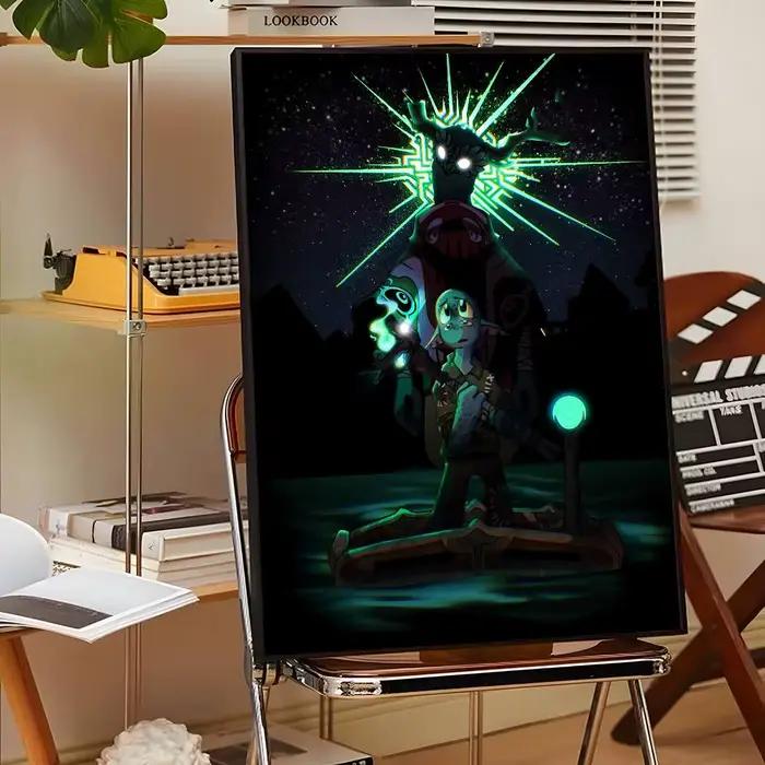 Affiche de jeu de film Anime Outer Wilds, auto-adhésive, pour la maison, la chambre à coucher, décor