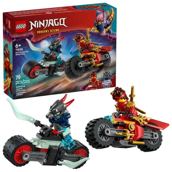 【En stock】LEGO ®   L'ensemble de jeu de course de vitesse de moto de NINJAGO Kai (71838) permettent 