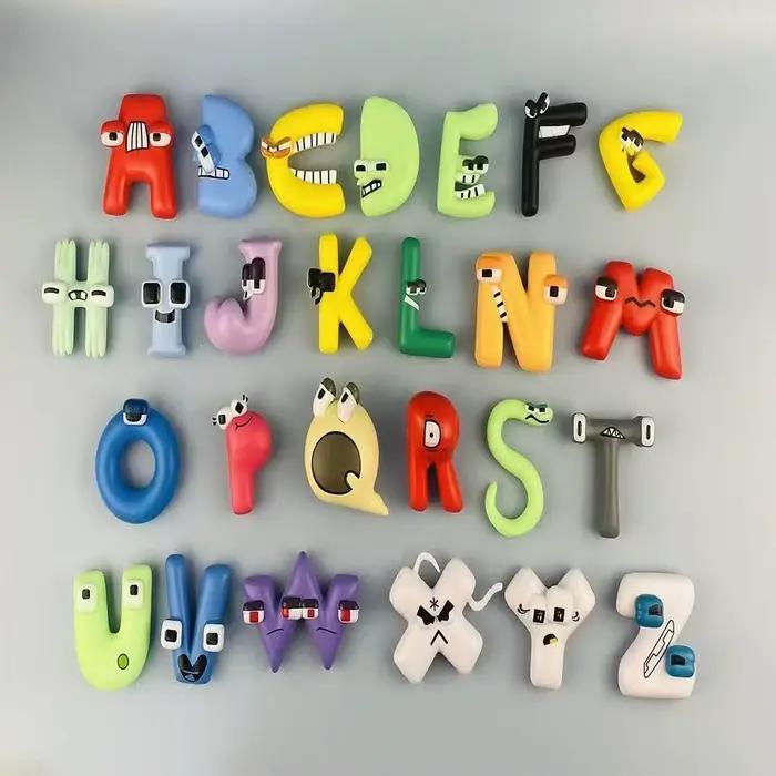 Jouet éducatif avec 26 lettres, Expressions amusantes, peut être combiné librement, modèle statique,