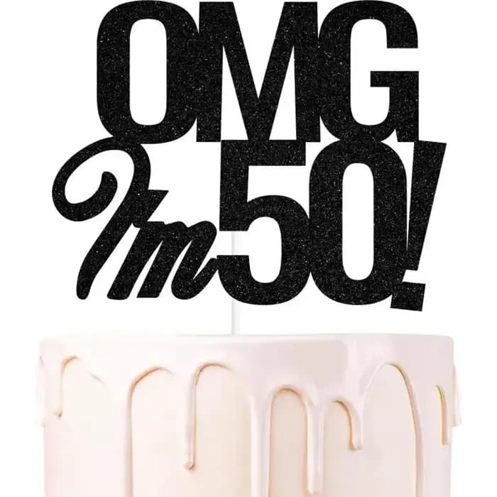 OMG Je suis 18 30 40 50 60 ans décoration de gâteau joyeux anniversaire décoration de fête anniversa