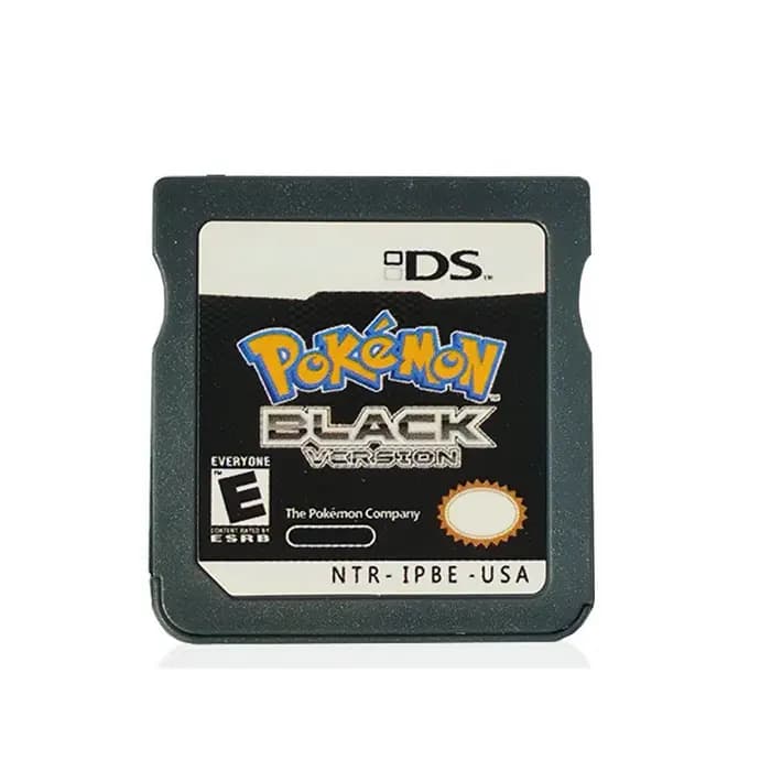 Cartouche de jeu vidéo DS (version carte mémoire R4) Pokemon HeartGold SoulSilver noir blanc pour ND
