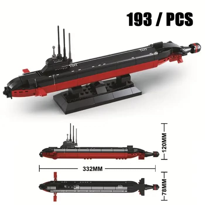 Militaire le Type 094 sous-marin nucléaire stratégique blocs de construction Kit navires navales cla