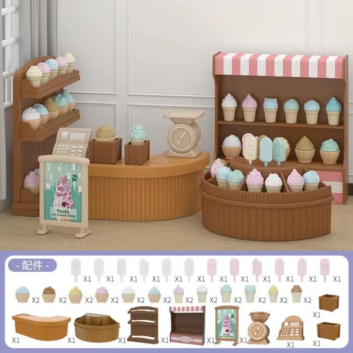 Mini maison de poupée, accessoires de meubles, jeux de supermarché, jouets d'éducation intellectuell