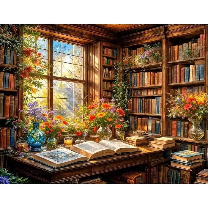 Puzzle pour adultes, 500/1000/1200/2000 pièces, la lumière du soleil entre dans la pièce, le cadeau 