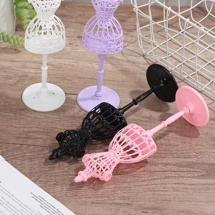 Mannequin modèle creux cintre support étagères pour poupées filles fantaisie poupée affichage robe v