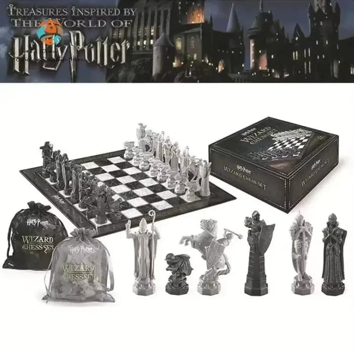 Harry Potter magicien échecs Anime Figure jeu de société assistant échecs figurine bureau ornement p
