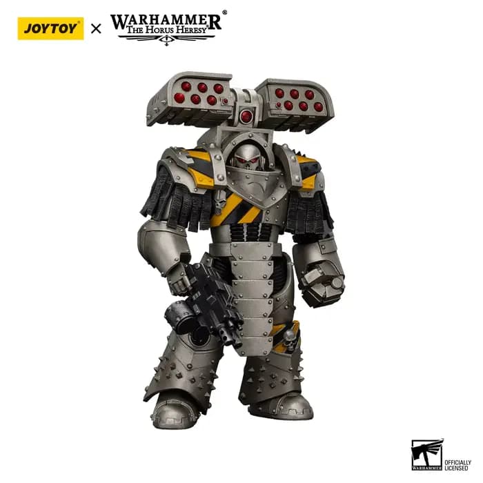[EN STOCK] JOY TOY 1/18 Figurine Warhammer 30K Iron Warriors Tyrant Siege Terminator avec lance-roqu