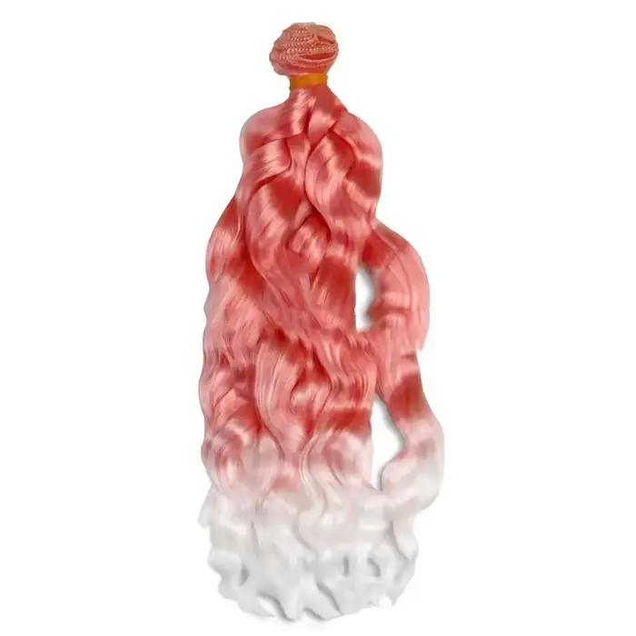 Perruque de cheveux en fibre pour poupées BJD, accessoires de jouet pour filles, DIY, degré de chale
