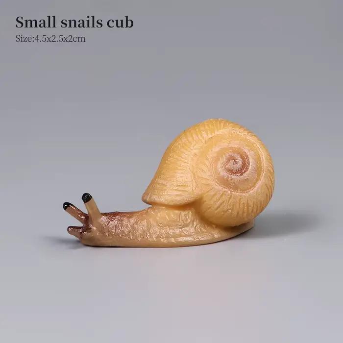 Figurines d'escargots éducatives pour enfants, nouvelle collection de modèles d'animaux insectes, dé