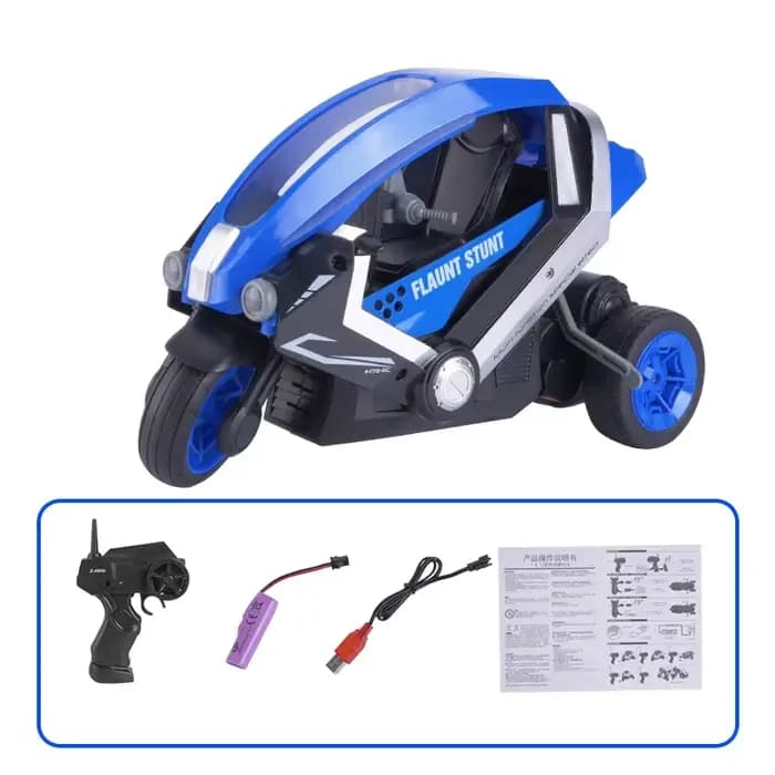 2.4G moto voiture 1:8 échelle enfants moto électrique RC voiture dérive course Mini moto course casc
