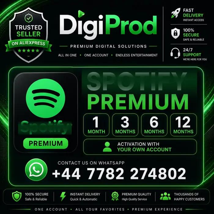 Abonnement Spotify Premium |   Livraison numérique instantanée |   Activation rapide