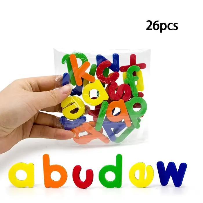 Lettres magnétiques chiffres Alphabet ABC 123 aimants pour réfrigérateur en plastique éducatif présc