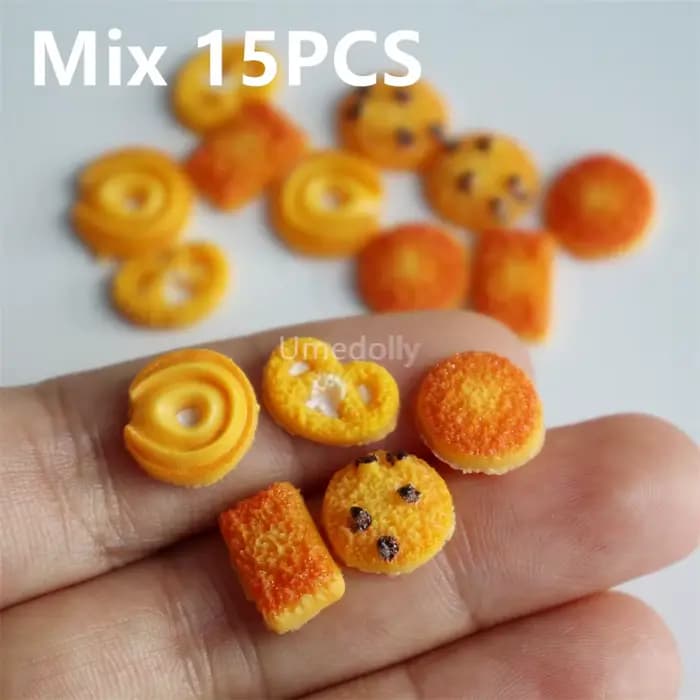 Mini-boîte de biscuits mignons à l'échelle 1/6 pour jeu d'imitation, aliments miniatures pour maison