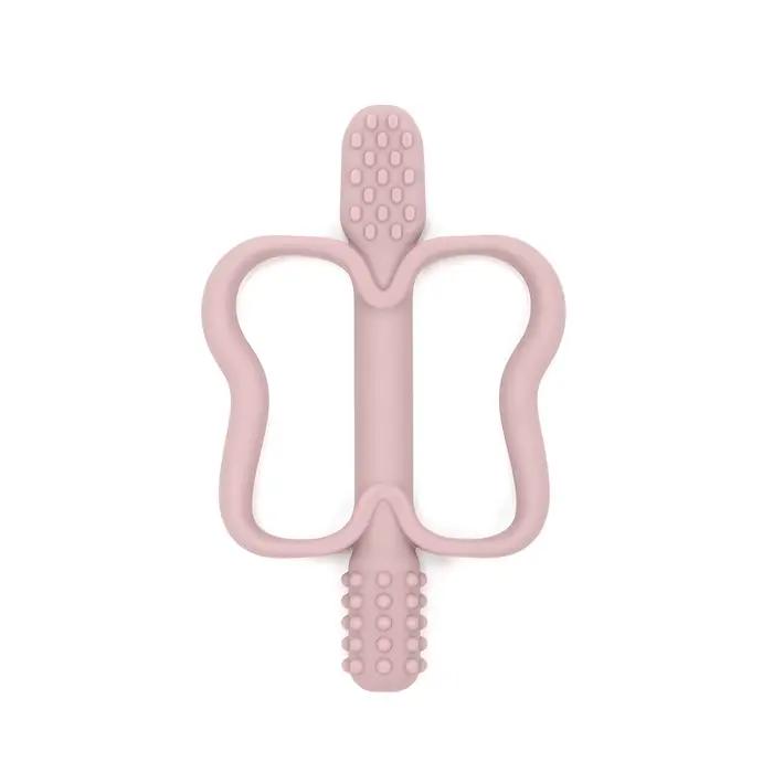 Jouet de dentition en silicone pour bébé, sans BPA, doux et facile à saisir, adapté aux bébés souffr