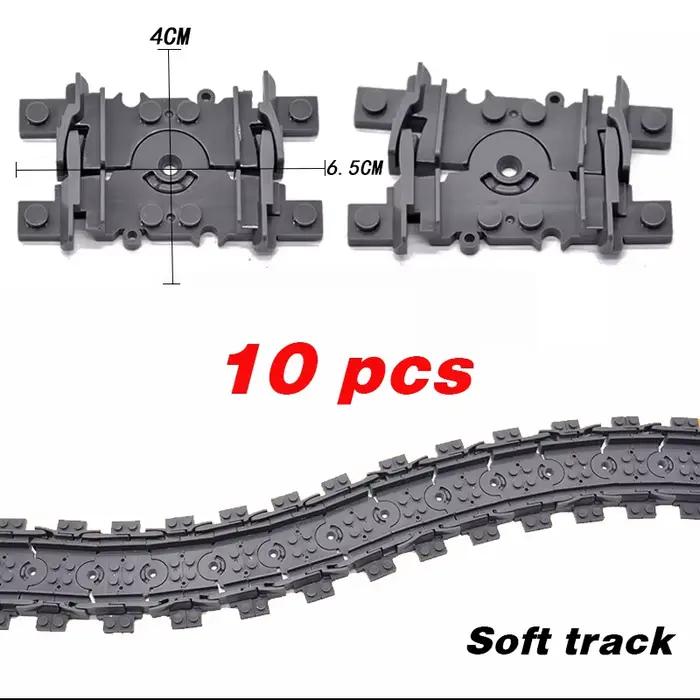 Nouveaux Trains de ville pistes flexibles rails incurvés droits et souples interrupteur bloc de cons