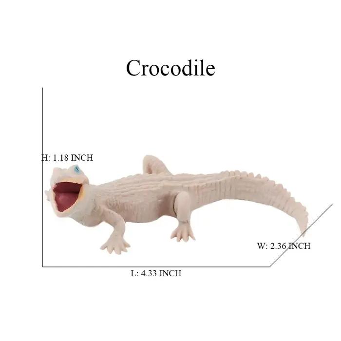 Jouet de crocodile Figure jouets Alligator modèle Cycle de vie Playset Figurines d'animaux figurine 