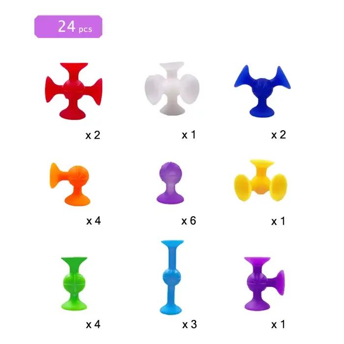 Blocs de Construction à ventouse, jeu de fléchettes à lancer souple pour enfants, jeu interactif amu