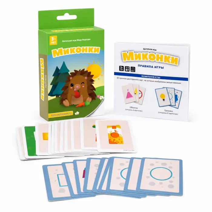 Jeu de cartes d'association d'images pour enfants Mikonki, apprentissage précoce, logique et mémoire