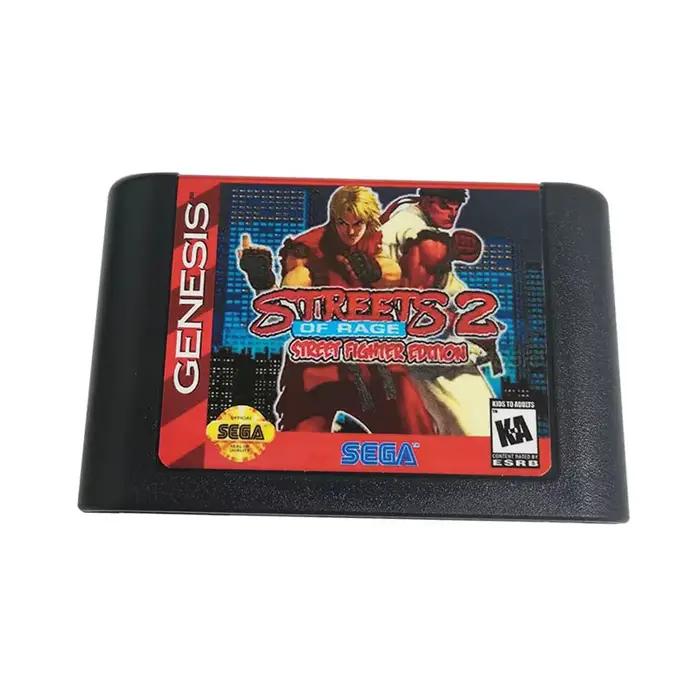 Street of Rage 2 Street Of Fighter Edition carte de jeu MD 16 bits pour Sega Mega Drive pour et pour