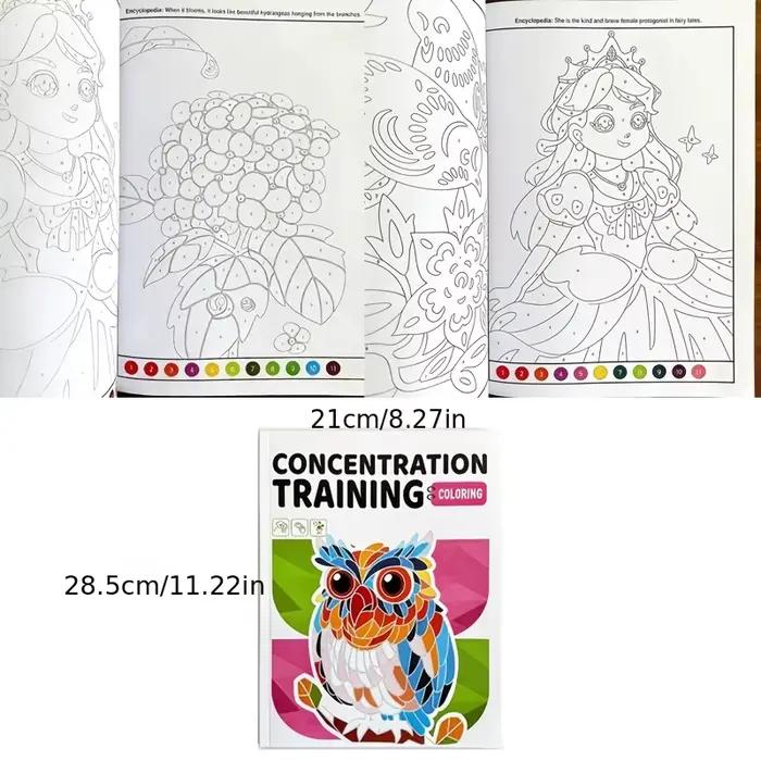 Livre de coloriage interactif, livre de coloriage amusant pour enfants, 48 pages de pages colorées, 