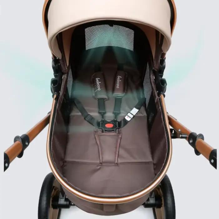 Poussette bébé 3 en 1 avec confort pour bébé, poussette bébé de haute qualité pour bébé de 0 à 3 ans