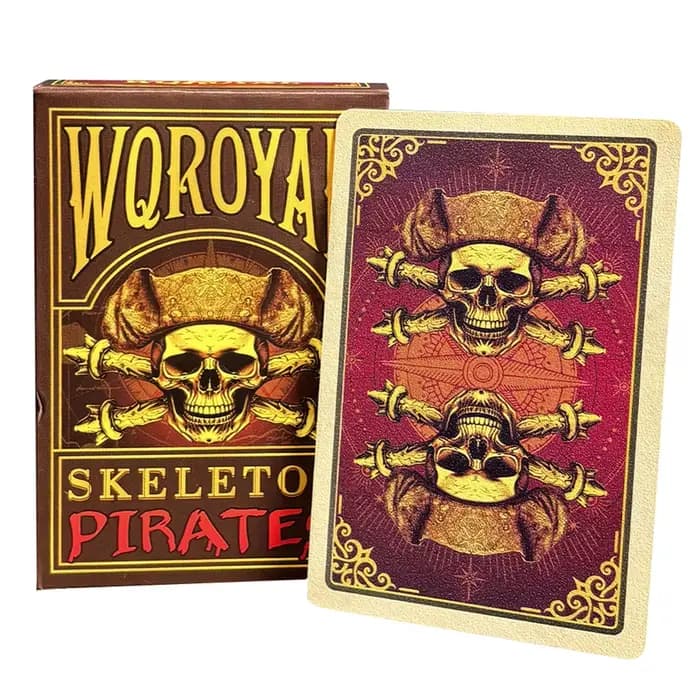 Cartes de jeu de poker conviviale rées imperméables, série 7.5 ate, jeu de cartes vintage pour le di