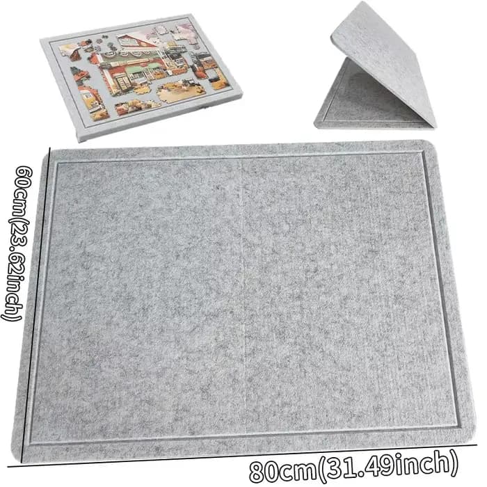 [Portable |   Planche de puzzle] Planche de puzzle portable |   Table avec tapis en feutre, fournitu