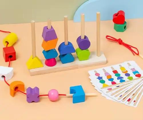 Jeu de société Color Stack Challenge : Jeu de table interactif avec cartes pour l'éveil intellectuel