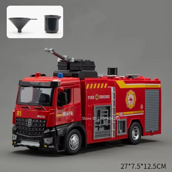Camion à ordures électrique en alliage moulé sous pression pour enfants, modèle de voiture, camion-c