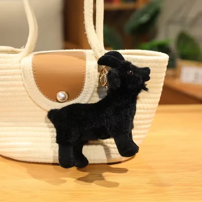 Chèvre en peluche réaliste pour enfants, peluche douce, animal de ferme câlin, cadeaux de Pâques et 