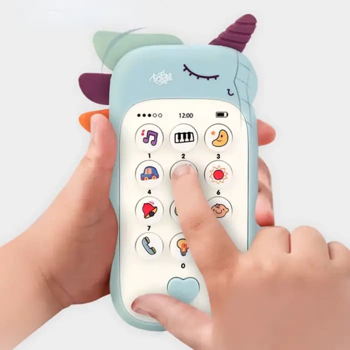 Jouet de téléphone pour bébé, son de musique, jouets de couchage avec anneau de dentition, Simulatio