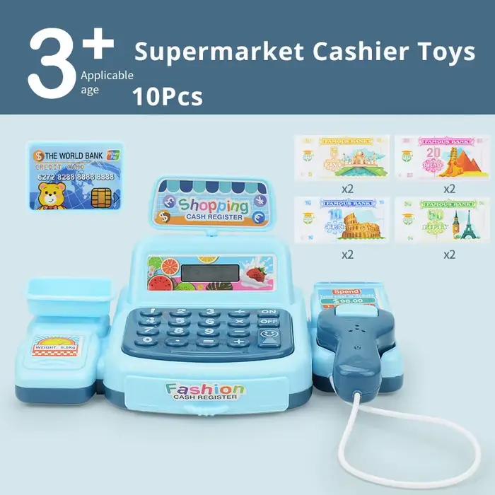 Supermarché caisse enregistreuse Simulation multi-fonction caisse enregistreuse enfants jouent chaqu