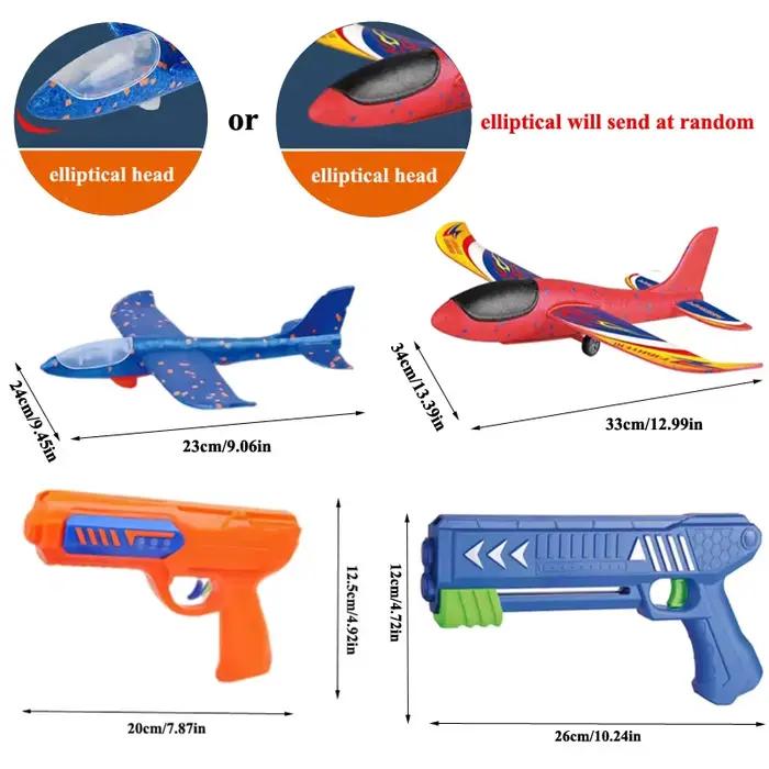 Lanceur d'avion en mousse pour enfants, 24/34cm, jouet d'extérieur pour garçons, jeu de catapulte de