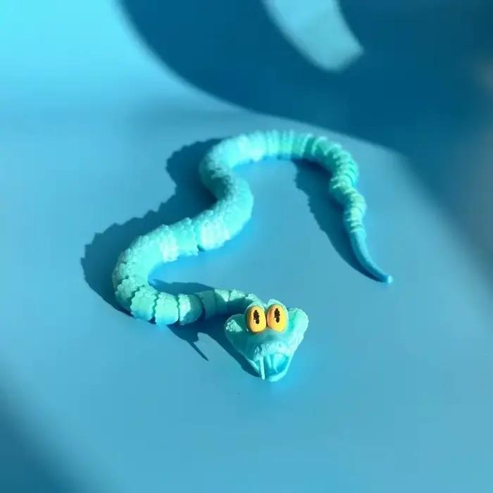 Nouveau Serpent Gary : Serpent articulé de simulation Disney Zootopia 2, modèle de serpent Gary impr