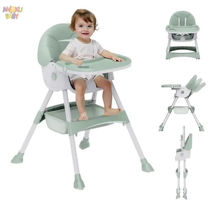 Chaise haute 3 en 1 pour bébé, hauteur réglable et inclinable, chaise de salle à manger pour bébé po