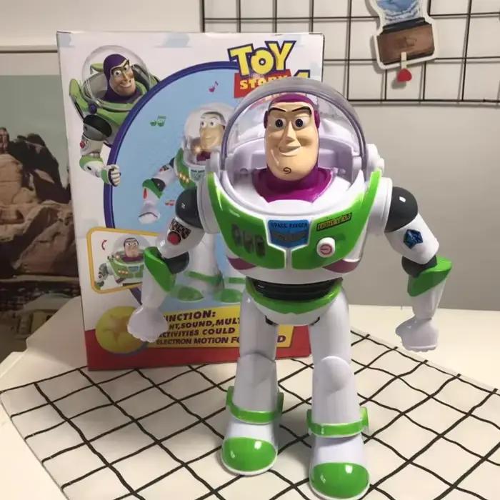 Figurines parlantes Disney Pixar Toy Story 4 Buzz Lightyear, 33cm, modèle de poupée à corps en tissu