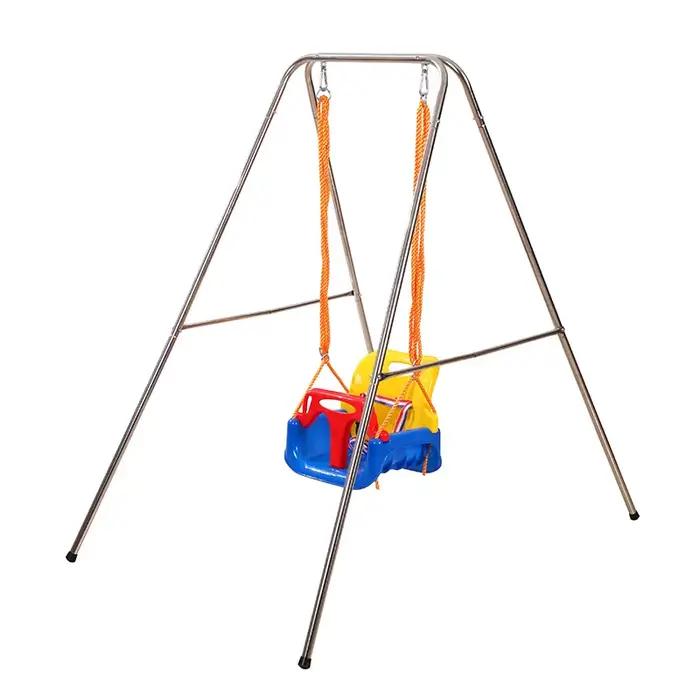 Ensemble de jeu balançoire et toboggan pour enfants, chaise suspendue avec toboggan d'escalade, inté