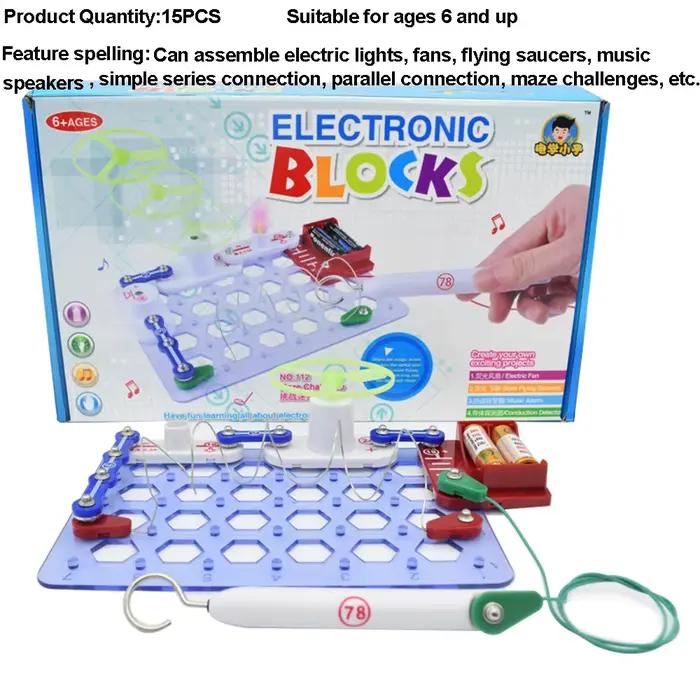 Kits d'expériences scientifiques 2025 : Circuits électroniques pour enfants, circuits électriques, j