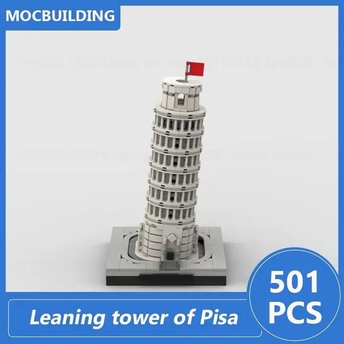 Tour penchée de Pisa modèle Moc blocs de construction bricolage assembler des briques Architecture a