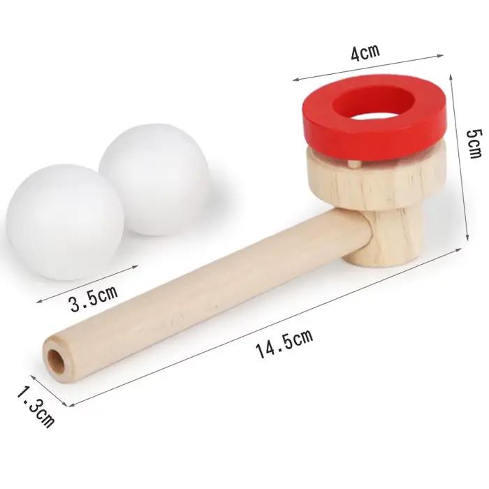 Jeu éducatif intellectuel en bois avec souffleur de balle flottante, jeu parent-enfant pour l'entraî