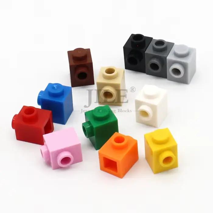 110 pièces Moc brique modifiée 1x1 avec goujon sur le côté 87087 bricolage bases blocs de constructi