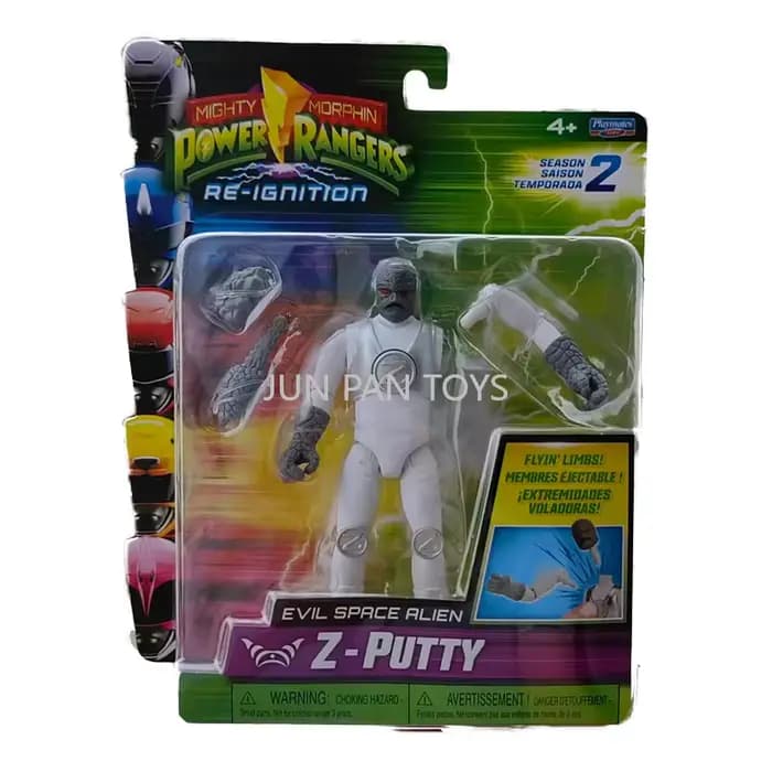 Figurine originale Mighty Morphin Power Rangers Re-Ignition Gen 2, personnage méchant Z-Putty, jouet