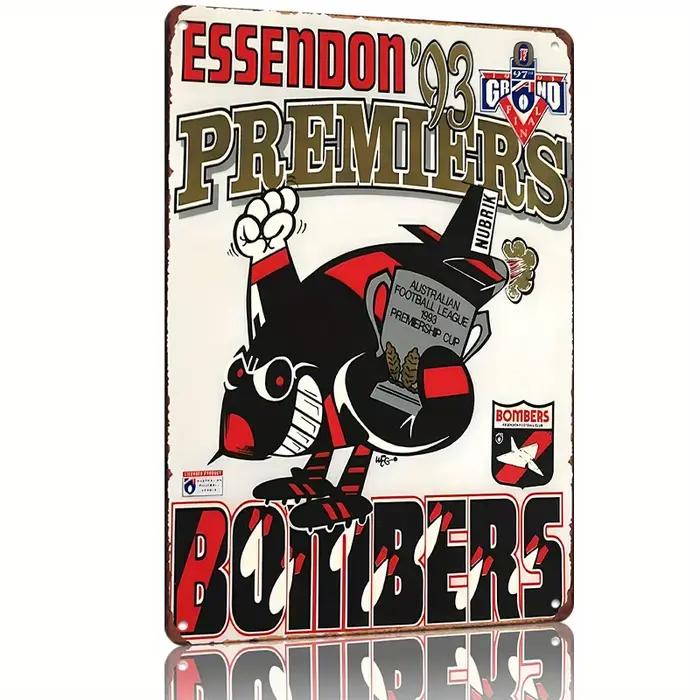 [Affiche Vintage Bombers] Affiche Vintage du Championnat Essendon '93 Premiers |    Décoration mural